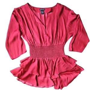 Moda International Red Blouse